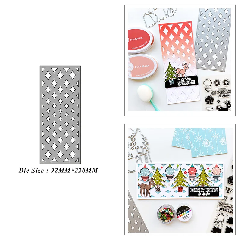 

Rectangular Hollow Frame Metal Cutting Dies for DIY Scrapbook Album Paper Card Decoration Crafts Embossing 2021 New Dies