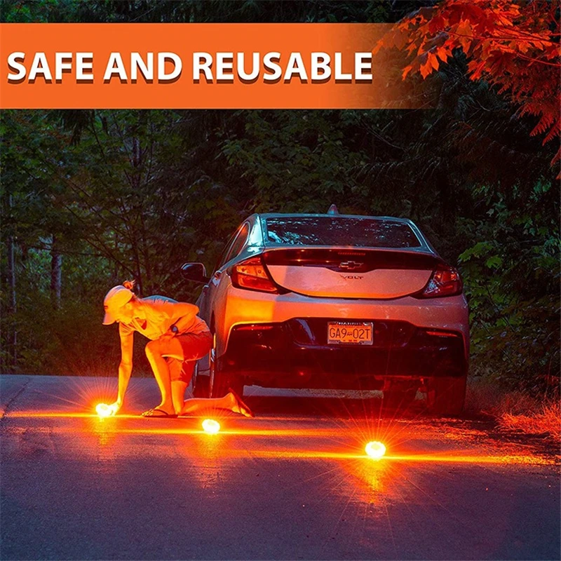 Emergency Roadside Safety Light Magnetic Road Flash Rescue Lights LED Strobe Warning Light Car Beacon Lamps Emergency Lighting