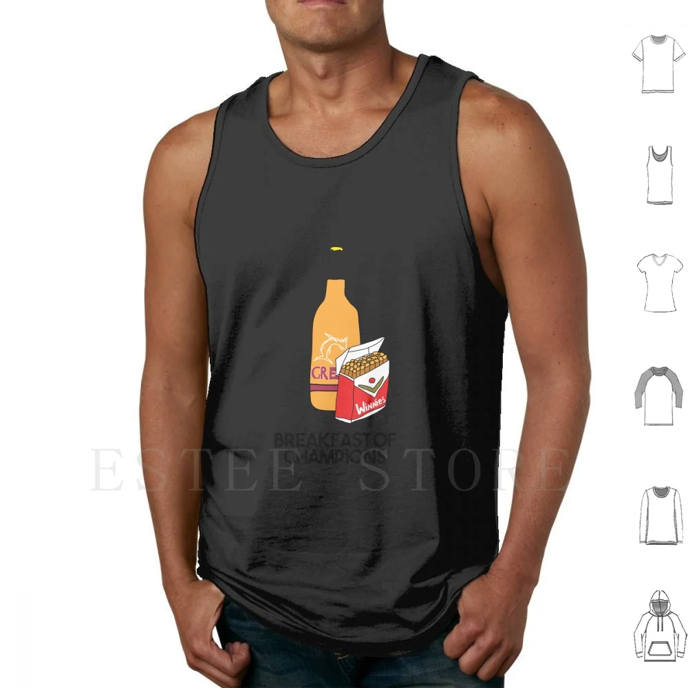 Desayuno de 2 camisetas sin mangas chaleco algodón cerveza gran norte australiano australiano australiano Straya Bogan Winnies Winfield