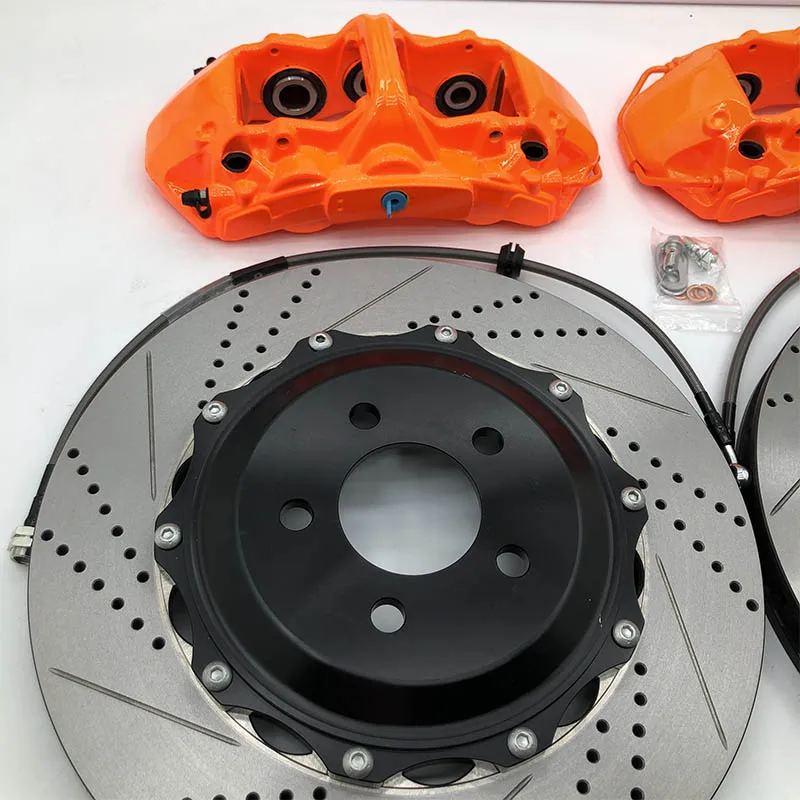 Jekit racing car full set GT6 red/yellow/ optional color caliper brake kit with 355x32mm rotor fit for E92/335i/v w rim 18 front