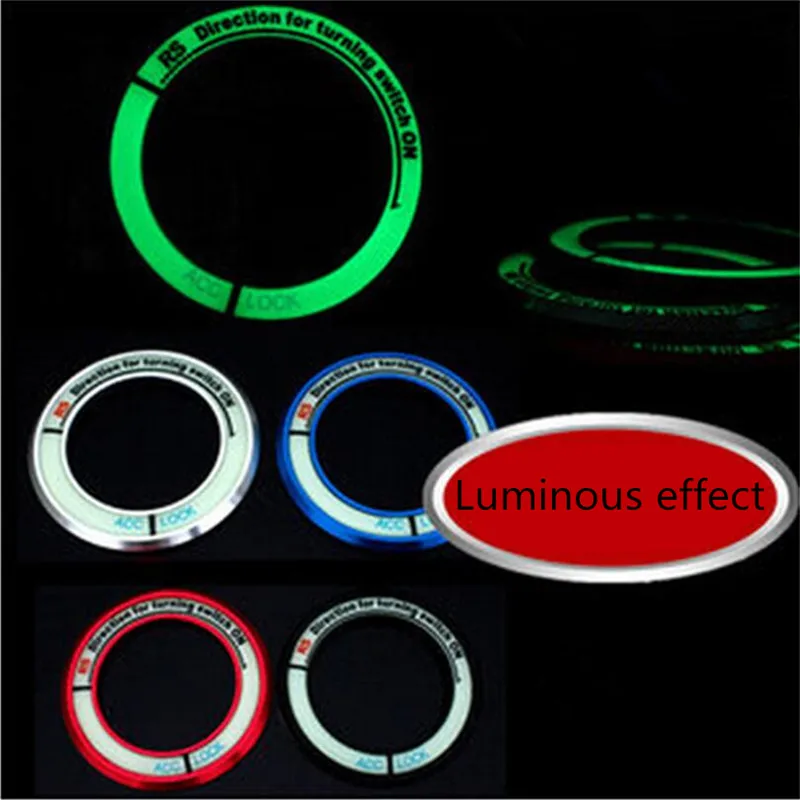 Car-Styling Luminous Ignition Key Ring Sticker For Nissan X-Trail Qashqai Livina Sylphy Tiida Sunny March Murano Pathfinder