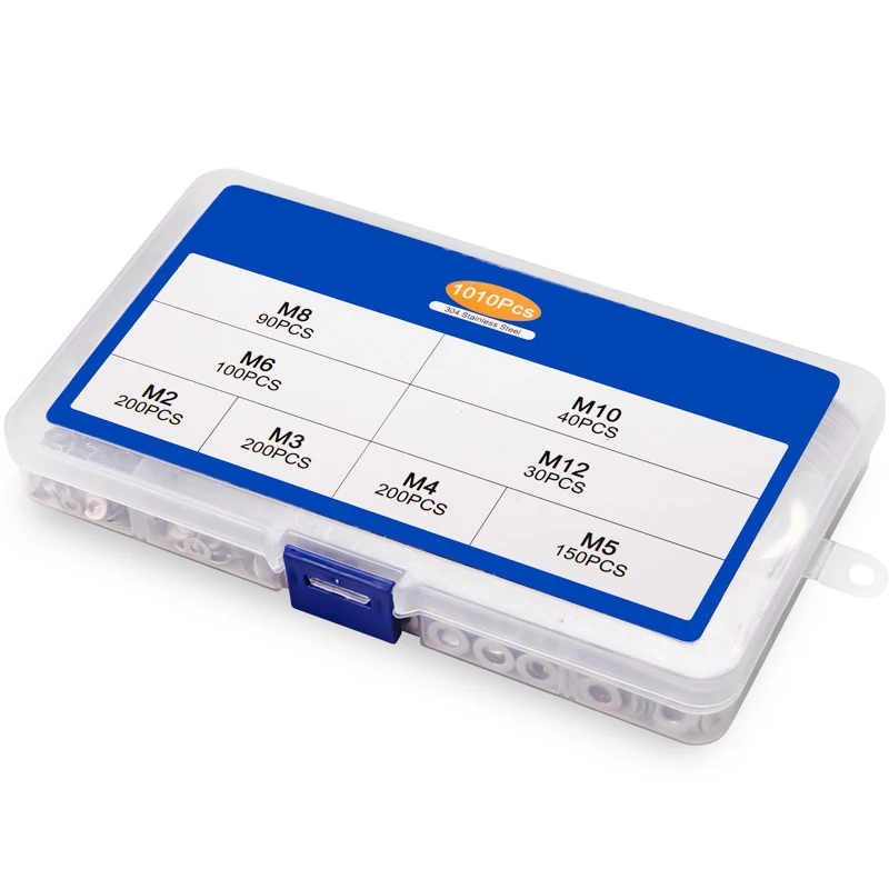 Wasmachine Set M2 M3 M4 M5 M6 M8 Rvs Wasmachine Platte Ringen Ring Plain Washer Pakkingen Assortiment Kit GB97