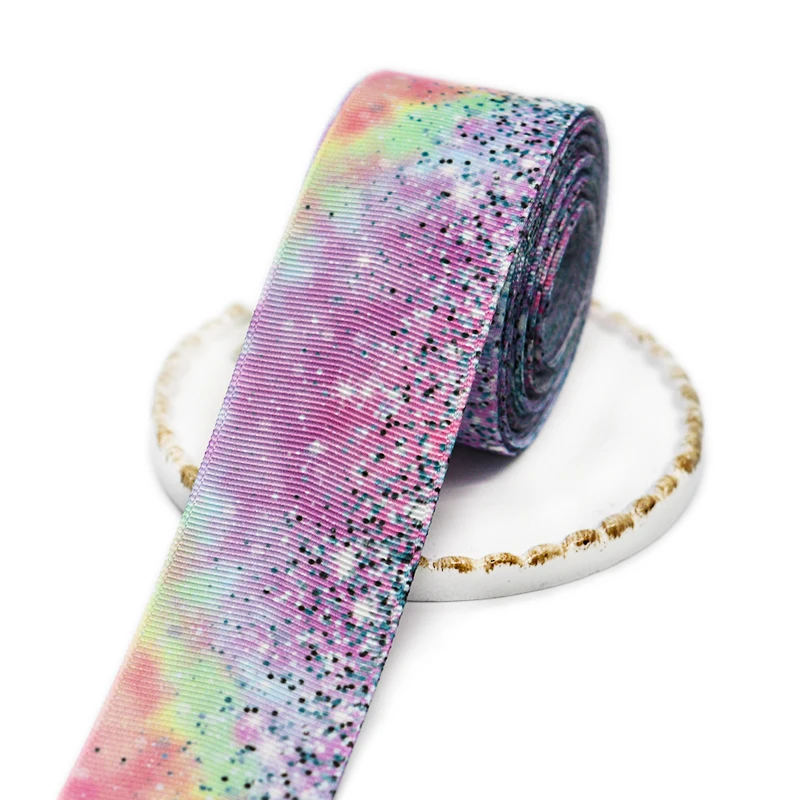 10 Yards 1,5 Zoll 38 mm Regenbogenfarben bedruckte Ripsbänder für Haarschleifen, DIY-Bastelmaterial Y2020110401 – Detail 7