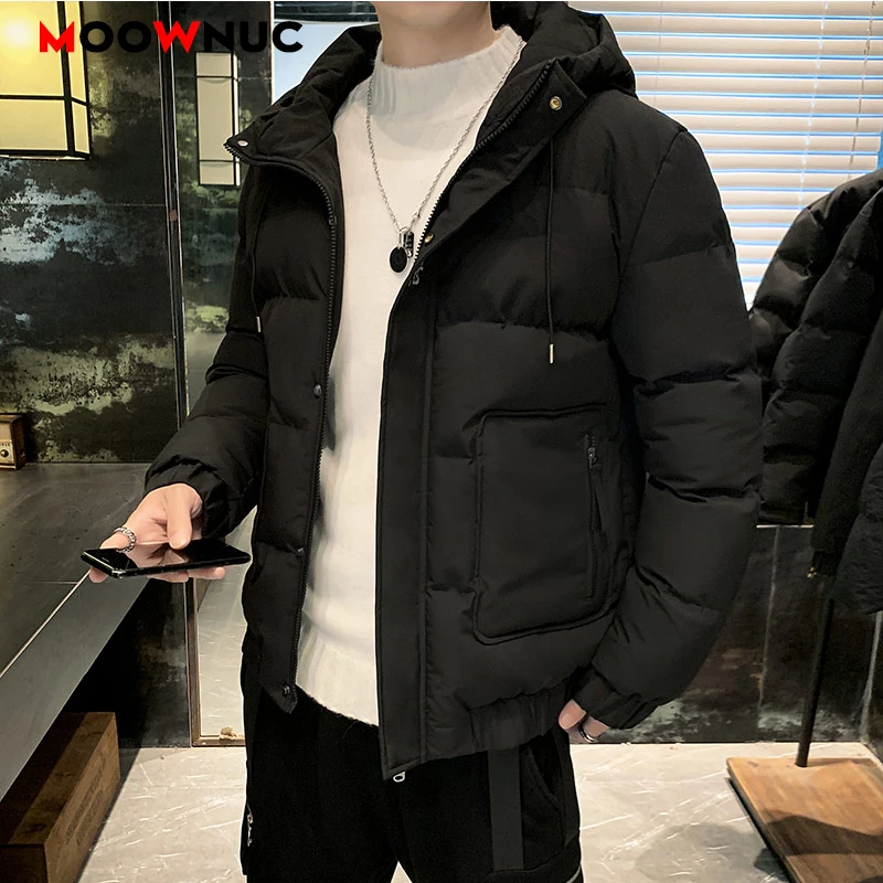 2021 New Winter Men\'s Fashion Parkas Male Overcoat Windbreaker Casual Jacket Thick Classic Windproof Long Sleeve Business Hombre