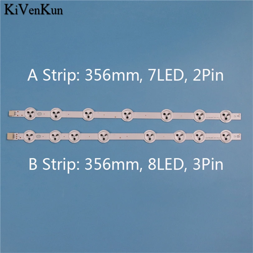 TV Lamp LED Backlight Strip For Toshiba 40S3653DB 40D3553DB TV Bar Kit LEDS Bands 40DLED_AB-TYPE_REV02 VES400UNDS-2D-N02 Rulers