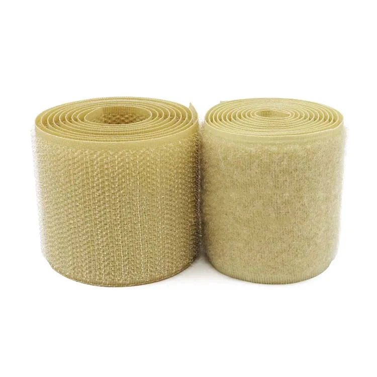 10CM Width no adhesive hook loop fastener tape  sewing magic tape sticker strap couture strip clothing khaki