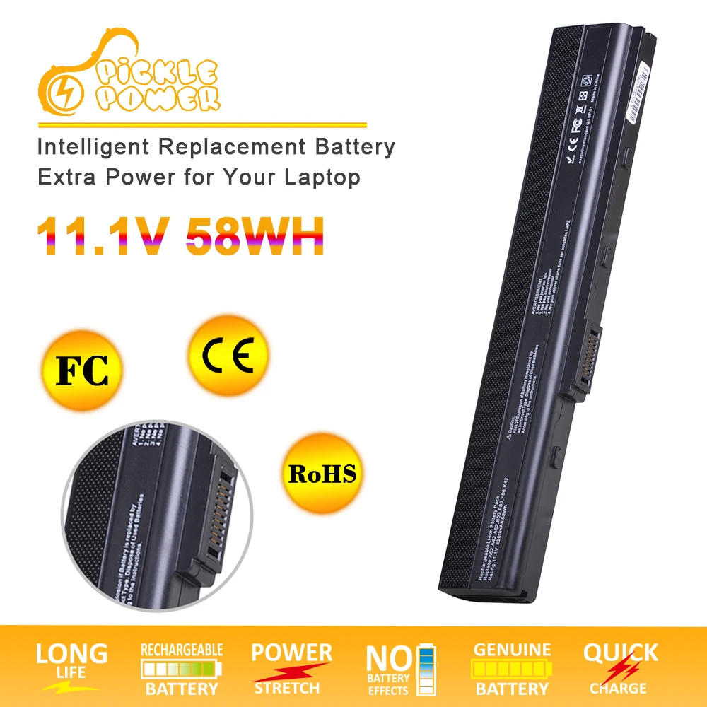 

14,8 V 2600mAh Аккумулятор для ноутбука Asus K52F A32-K52 K52J A52F A42-K52 X52F K52 K42F X52J A52J A42J K52JC A41-B53 A41-K52