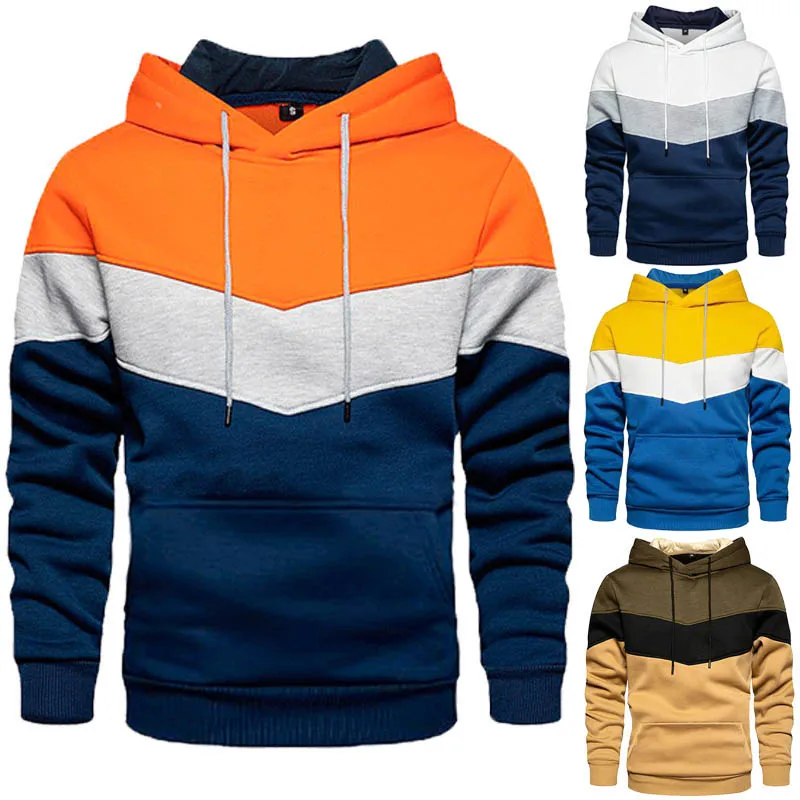 

5XL Oversized Hoodie Men Sweatshirt Spring Autumn FullSleeve Hoodies Sudaderas Casual Patchwork Hooded Sweatshirts Men Pullovers