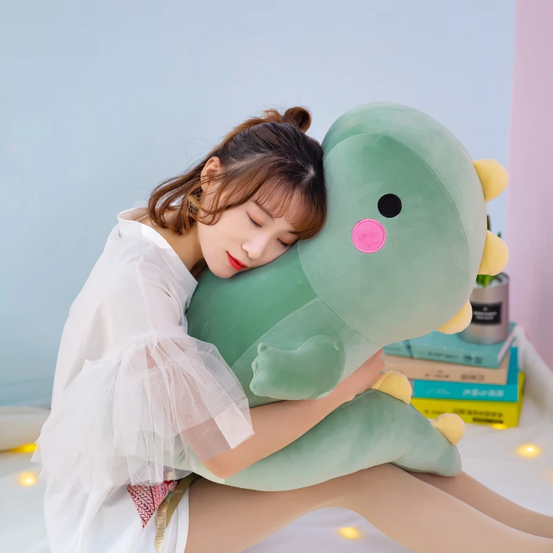 25CM Lovely Dinosaur Plush Toys Super Soft Cartoon Stuffed Animal Dino Dolls Hug Doll Sleep Pillow Home Decor view 4