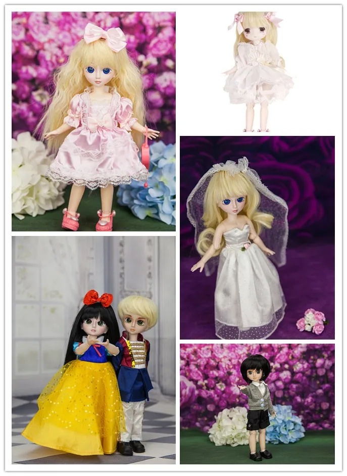 

1/6 blyth Бесплатная доставка 11 ''29 см милые BJD соединений кукла игрушки ABS DIY девушка куклы набор подарок на день рождения