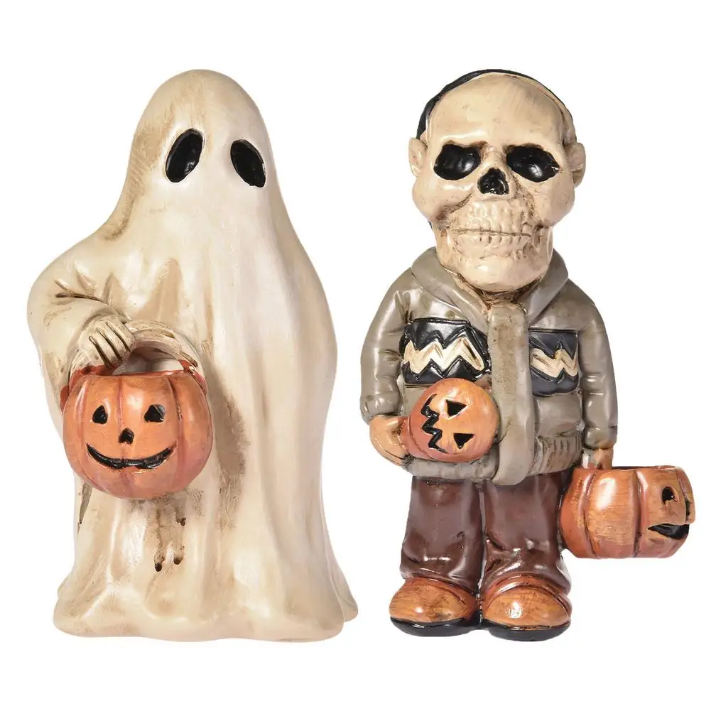 

Scary Ghost Halloween Pumpkin Statue Horror Movie Villain Ugly Garden Gnomes Nightmare Horror Gnome Decorative Ornaments