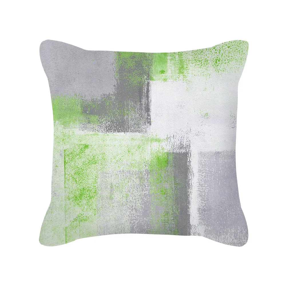 Art Abstract Pillow Cover Peach Parchment Dye Home Decoration Sofa Bedroom Living Room Cushion Cover Pillowcase Pillowslip