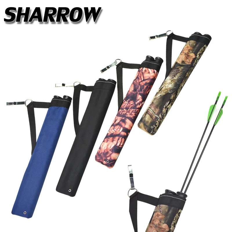 

Single Shoulder Arrows Bow Quiver Wear-resistant Oxford Cloth Arrow Bag Archery Hunting 2tube Arrow Quiver Shooting Accessories