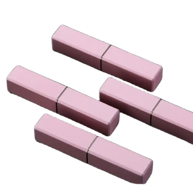 

Square Lipstick Tube Empty Lip Balm Tube 11.1mm Gold Red Pink Alumnium Cosmetic Packaging Bottle Lip Stick Containers 10Pcs/Lot