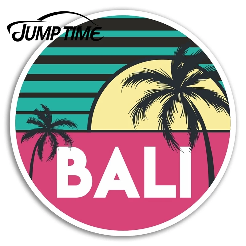 Jump Time for Bali Vinyl Stickers Indonesia Travel Sticker Laptop Luggage Auto Bumper Motor Decal Waterproof Car Accessories