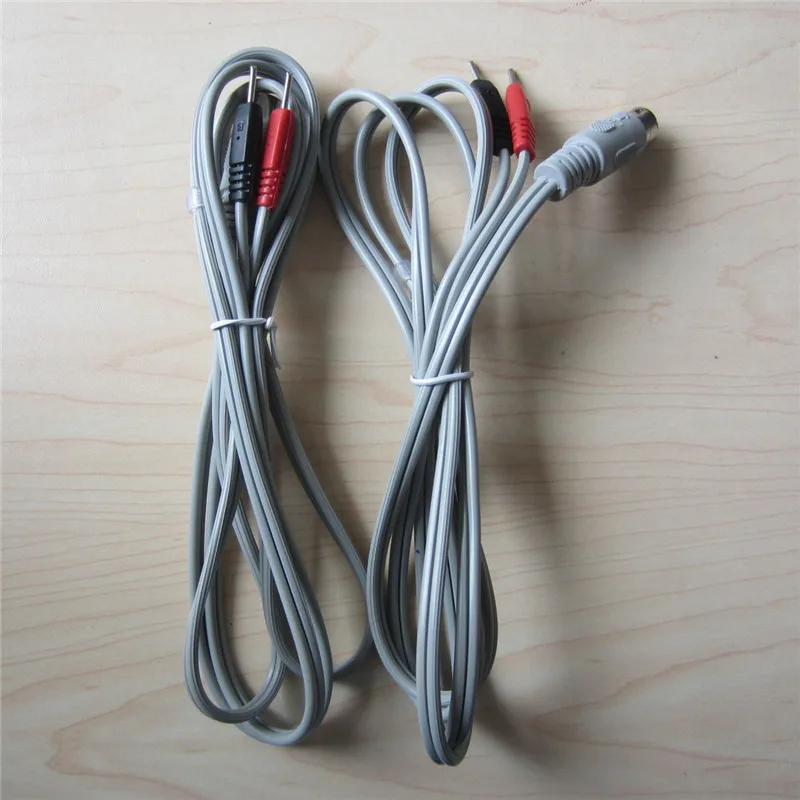 

Electrode Wires Digital Tens Electrodes Connector Cables With 2mm Pin for EMS Tens Stimulation Therapy