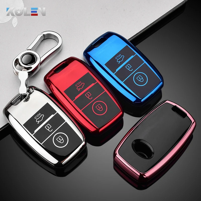 Soft TPU Car Remote Key Case Cover Shell For KIA Rio Rio5 Sportage Ceed Cerato K3 KX3 K4 K5 Sorento Optima Picanto Accessories