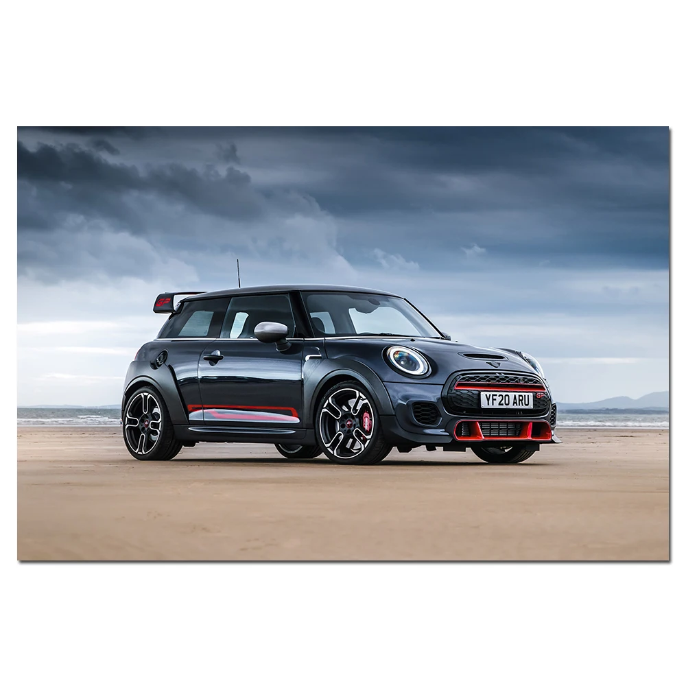 Mini John Cooper Works GP Car Wallpaper Wall Art Poster Print Canvas Paintings for Home Room Decor