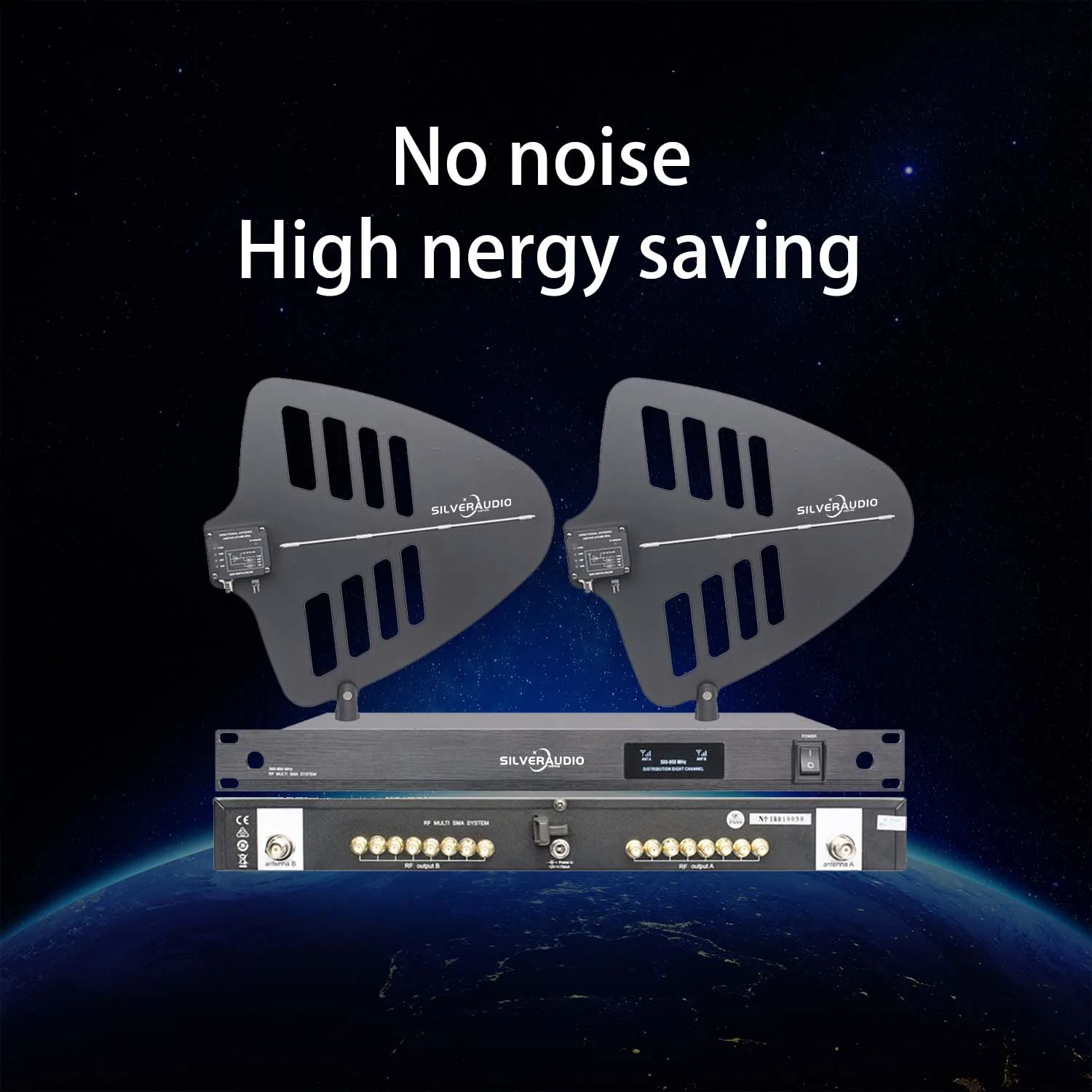 GAW-BK848 8 Channel Antenna Distribution System 8 Sets Receiver 500-950Mhz Active Directional antenna uhf wireless microphone