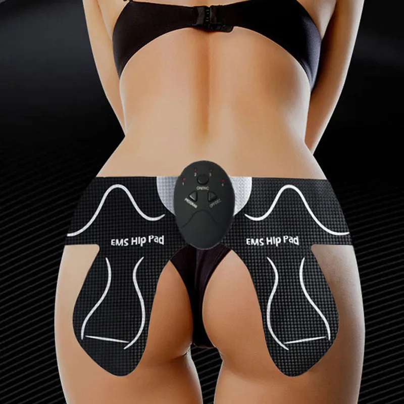 EMS Hip Trainer Abdominal Buttock Muscle Stimulator Electric ABS Trainer Body Slimming Vibration Massager Home Fitness