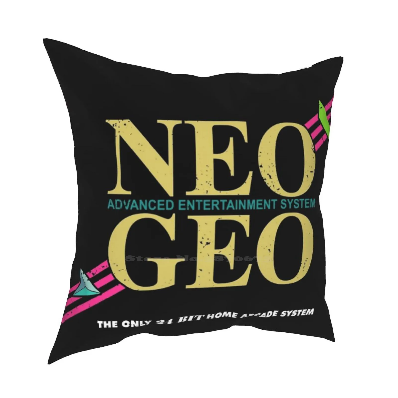 Aes Pillow Cover Hug Pillowcase Video Games Gamer Gaming Neogeo Neo Geo Aes Mvs 24Bit 24 Bit Arcade 1990S Nineties Retro