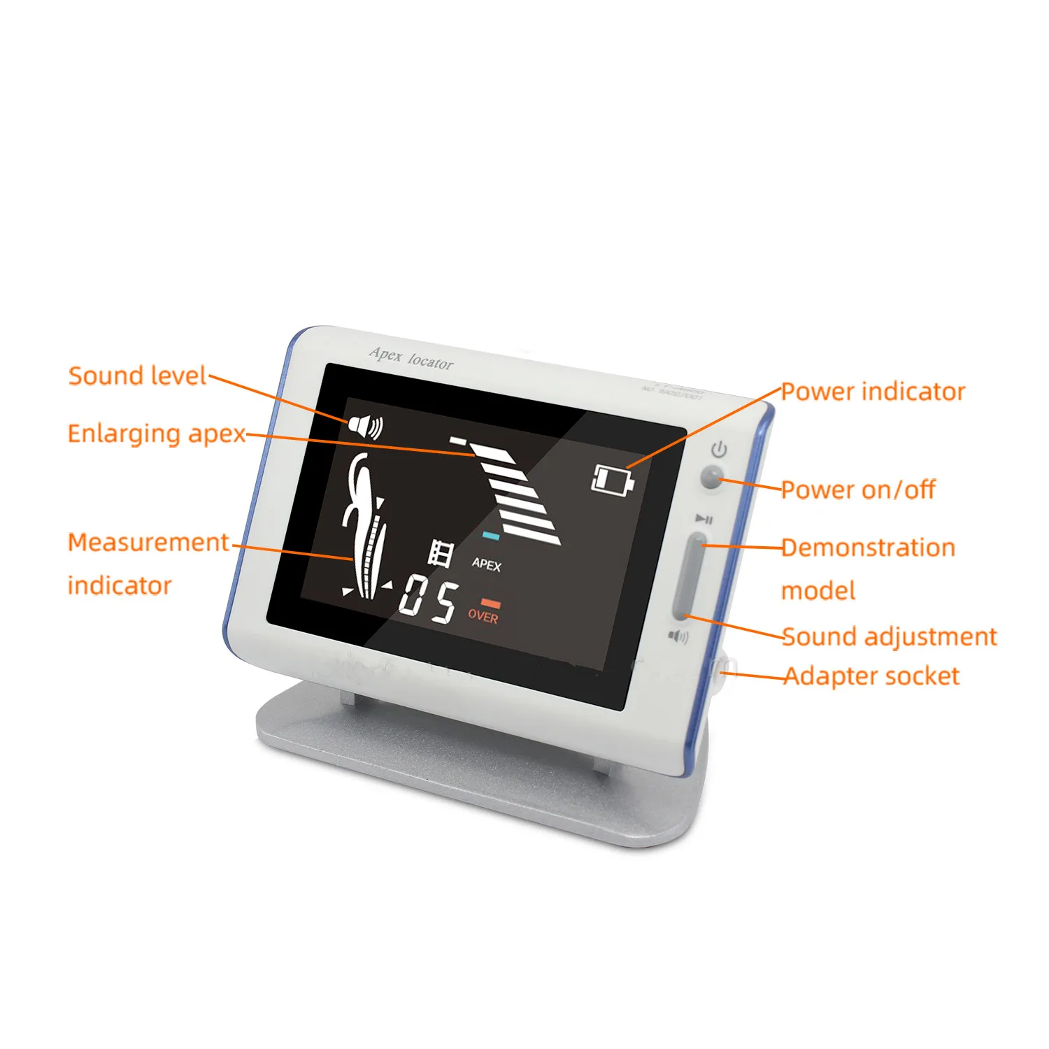 Dental Endo Dental Peep Display Screen Measurement Foldable Apex Locator Root Canal Finder Visualization Teeth Fit DTE DPEX III