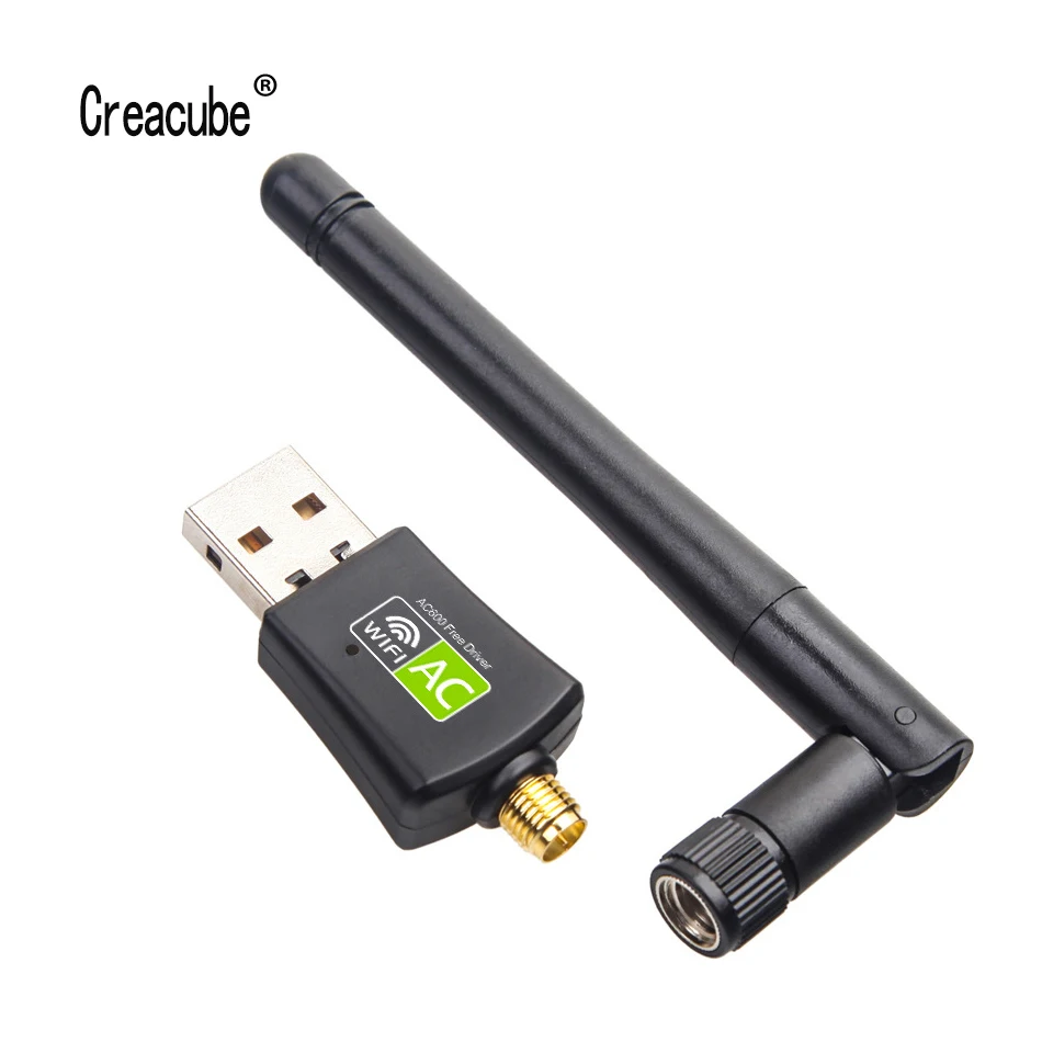 

Creacube Free Driver USB Wifi Adapter 600M Wi fi 5.8G 5G USB Ethernet PC Wi-Fi Adapter Lan Wifi Dongle AC Wifi Receiver For PC