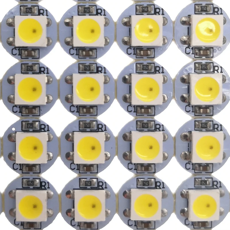 Imagem -06 - Segunda Guerra Mundial Smd5050 Chip de Led Dc5v ic Embutido com 10 mm Placa Pcb Branca Dissipador de Calor Branco Quente Âmbar Sk6812