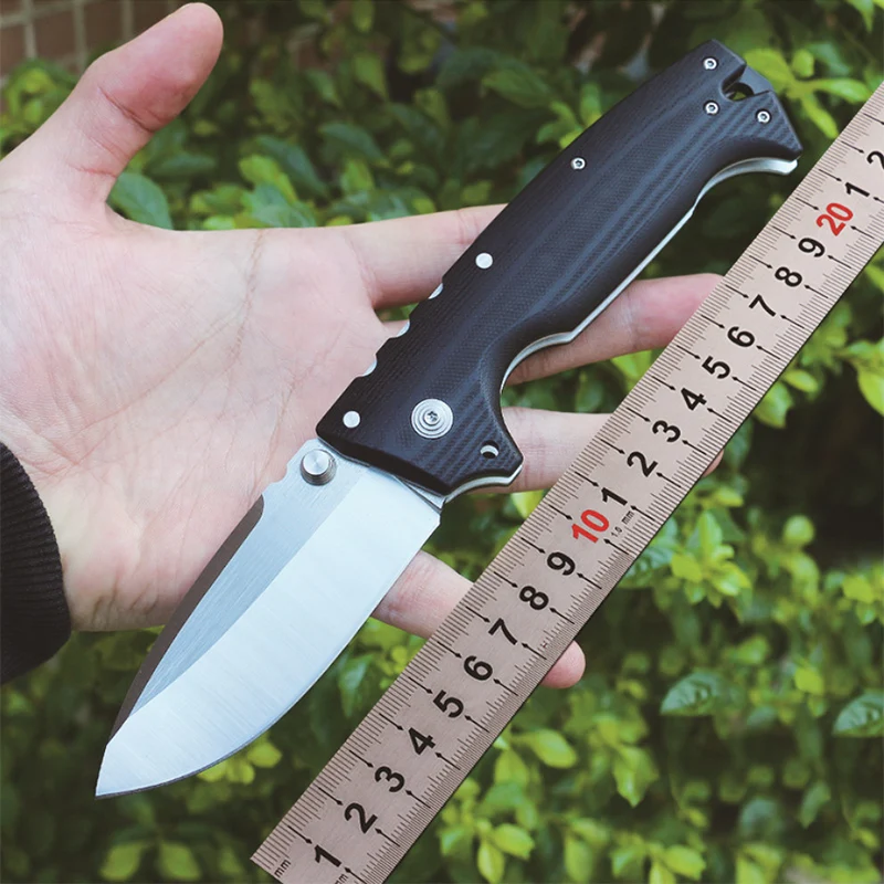 

Folding knife New type 7cr13 steel blade G10 handle folding knife field survival multifunctional outdoor EDC Tool