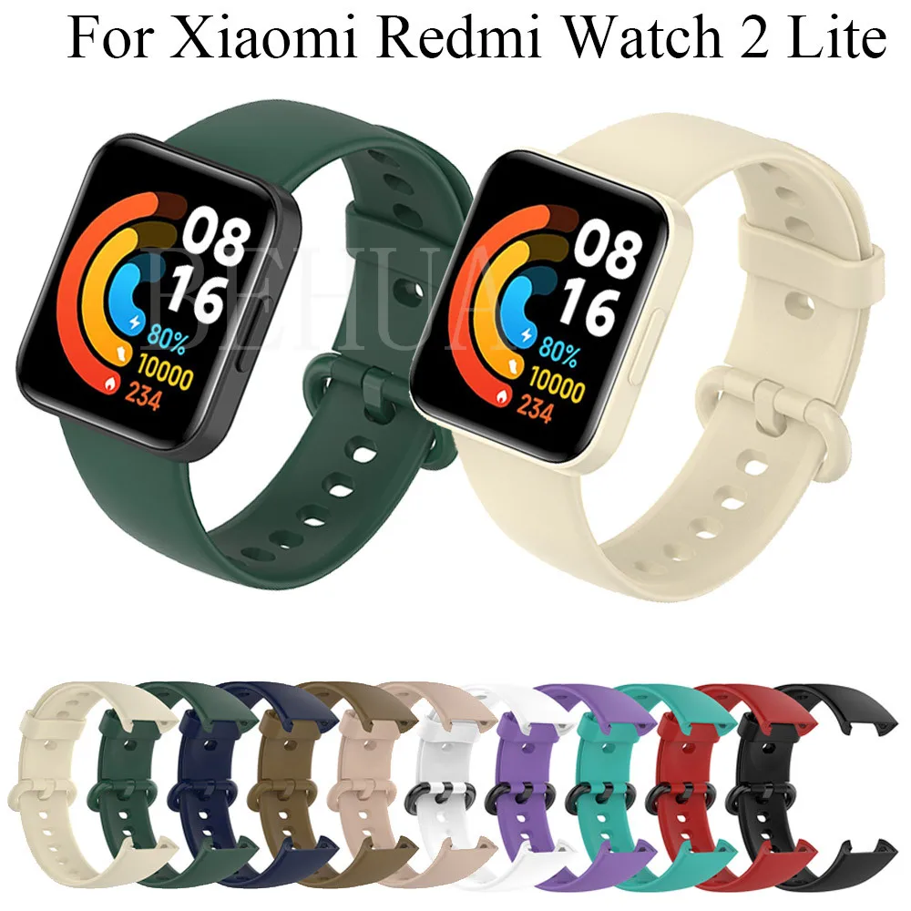 

Soft Silicone WatchBand Strap For Redmi Watch 2 lite / Redmi Horloge 2 Smart Band WristBand for Xiaomi Poco Watch Strap Bracelet