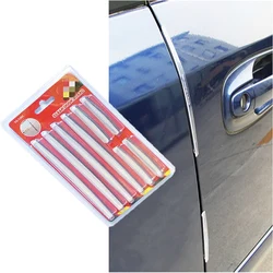 Universal Car Door Side Edge Protector Strip Auto 8pcs/set SUV Scrape Guard Bumper Handle Protective Cover Sticker Auto Decal