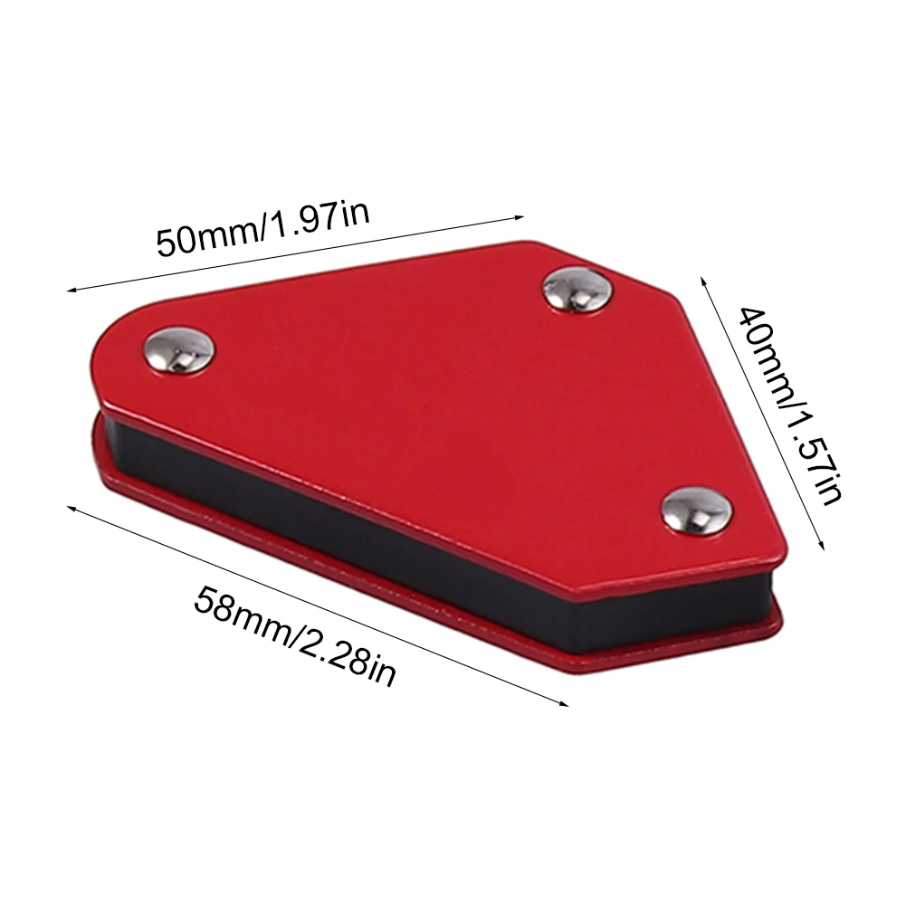 1 soporte magnético para imán de soldadura 45 ° /90 ° /135 °   Herramientas de soporte de soldadura localizador posicionador de soldadura imán de