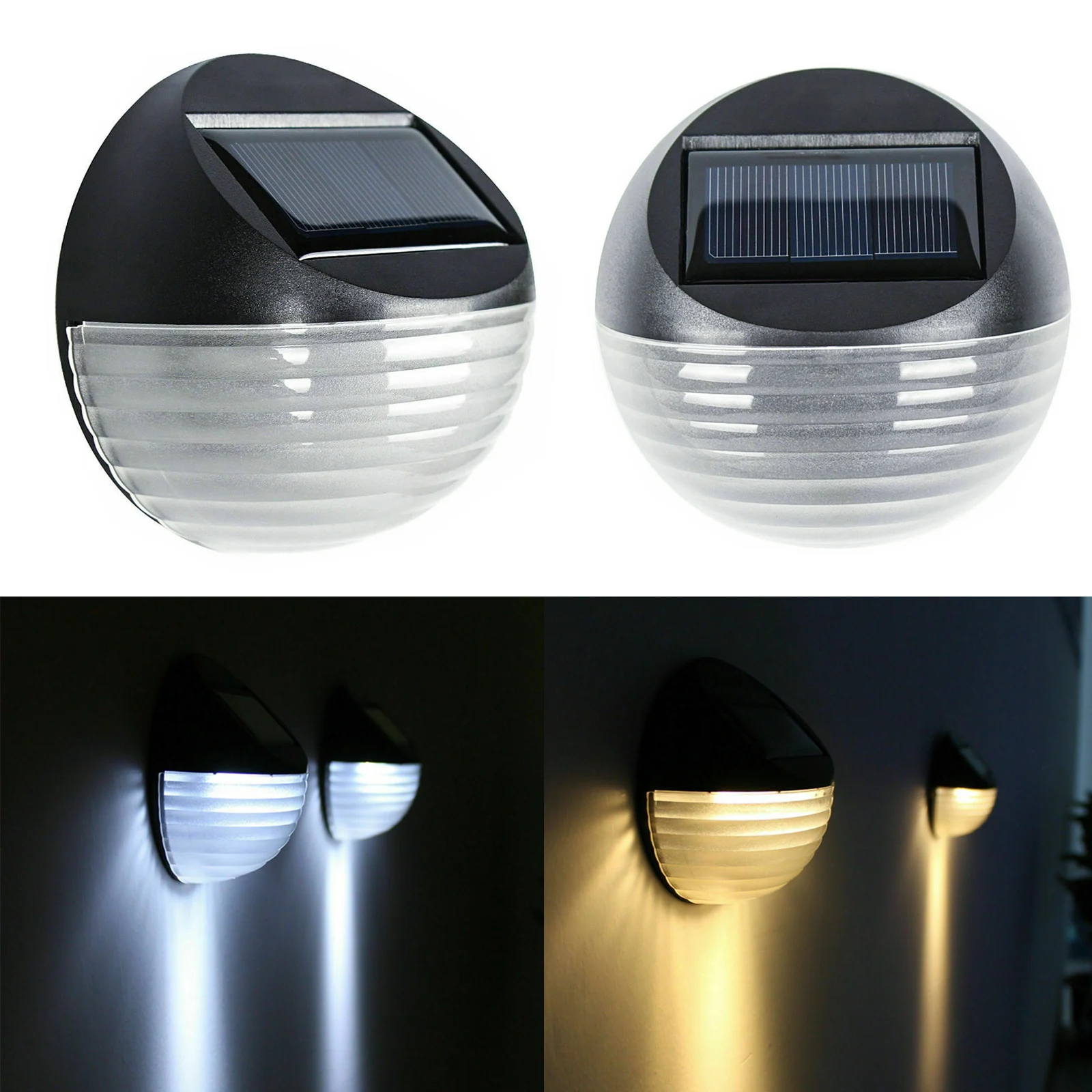 

Solar Power 6 LED Flood Lights Outdoor Waterproof Spotlights Wall Lamps For Garden Decoration Yard Corridor Stairs Night Safety