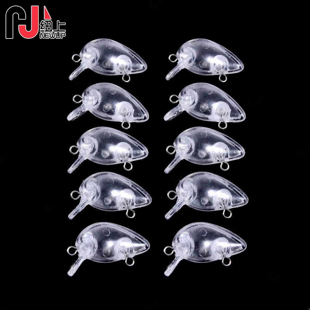 10pcs Unpainted Lure Blanks Crankbait Body 3CM 1.5G rohling Body Plastic Unpainted Hard baits Crankbait Wobbler for DIY