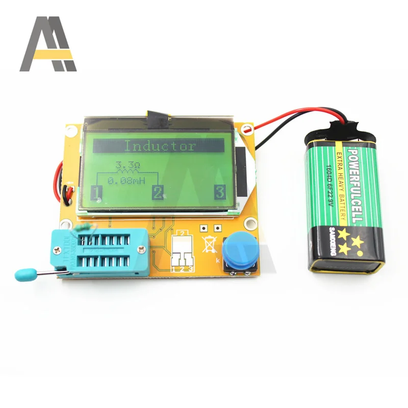 Mega328 medidor transistor tester triode diodo capacitância digital v2.68 mos/pnp/npn lcr lcd testador de tela