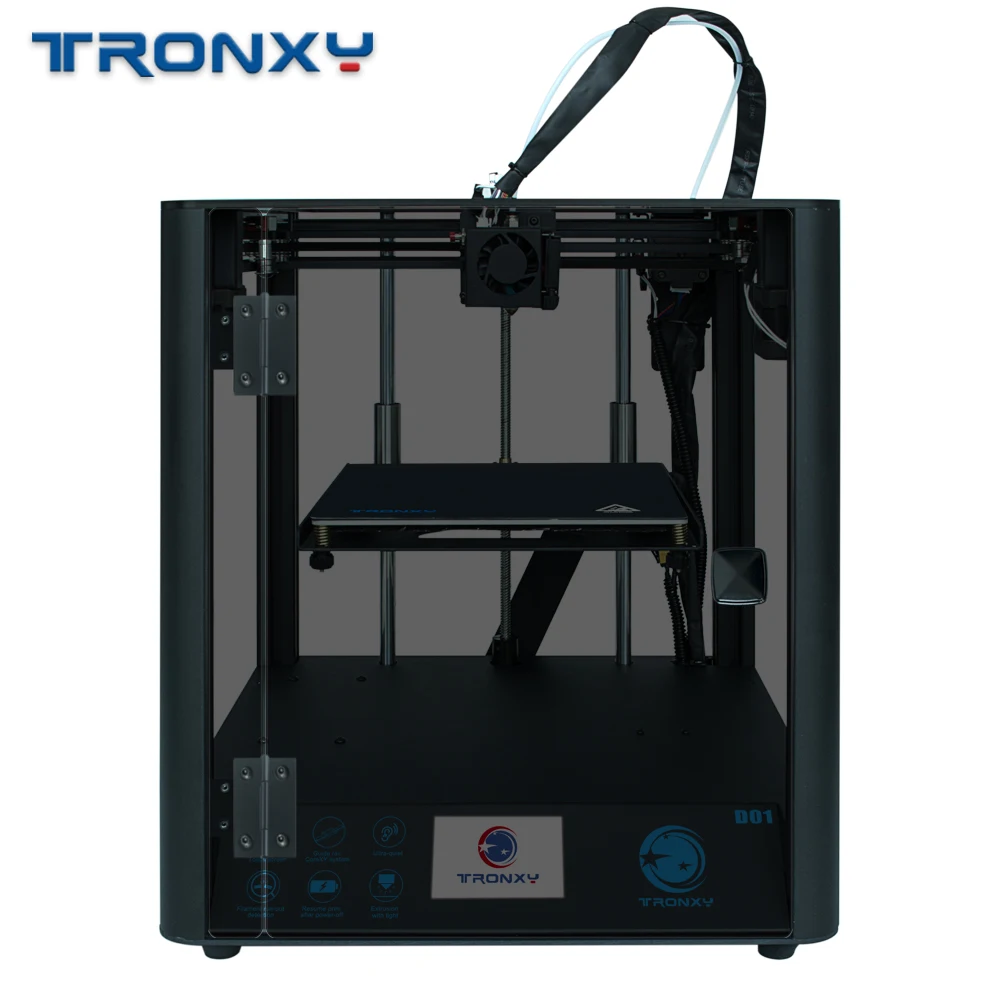 

Tronxy D01 Full Metal Frame Resume Power Failure Printing 3D Printer Kits DIY CoreXY with Mask and Industrial Linear Guide Rail