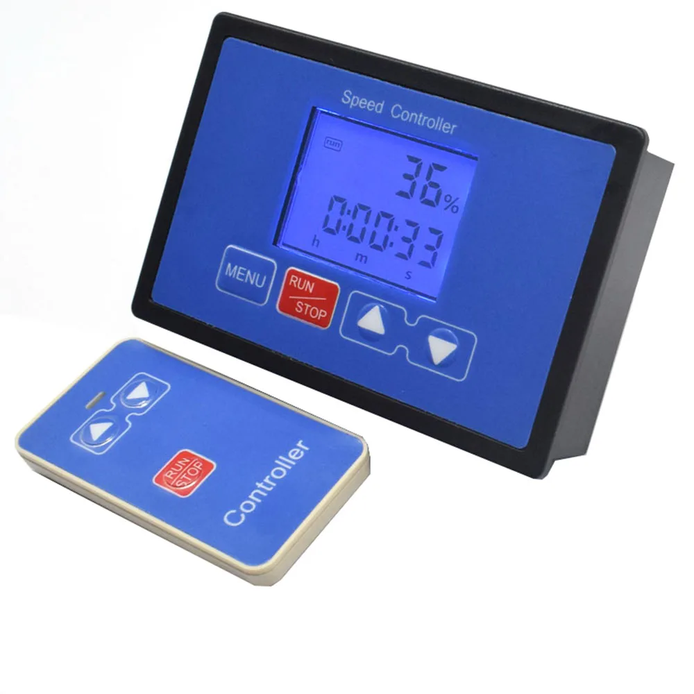 PWM سرعة تحكم تيار مستمر 6.5 فولت-55 فولت 30A LCD شاشة ديجيتال 0 ~ 100% مقياس سرعة الدوران قابل للتعديل لاسلكي للتحكم عن بعد موتور تيار مباشر حاكم
