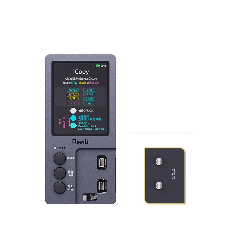 Qianli 2.0 ICopy Plus Mendatang Tone /Virbrator EEPROM Programmer Heatset Papan untuk Ponsel 11 Pro Max 11 Pro XS max XsMax Xs X Perbaikan