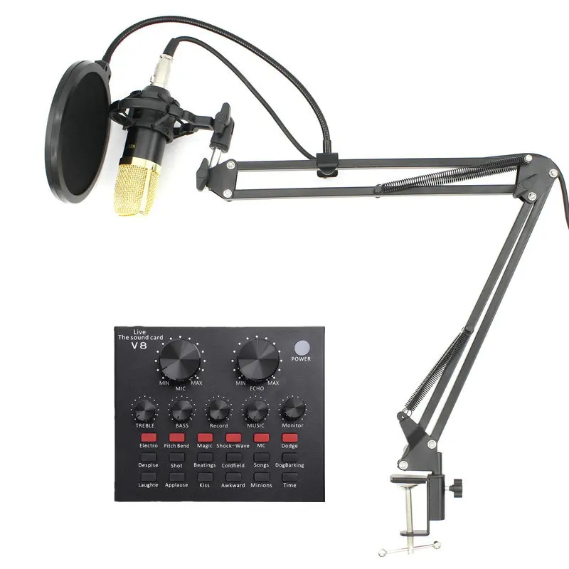 BM 700 Studio Microphone for Computer Professional Condenser Microphone Recording Mikrofon Karaoke Microphones Microfone