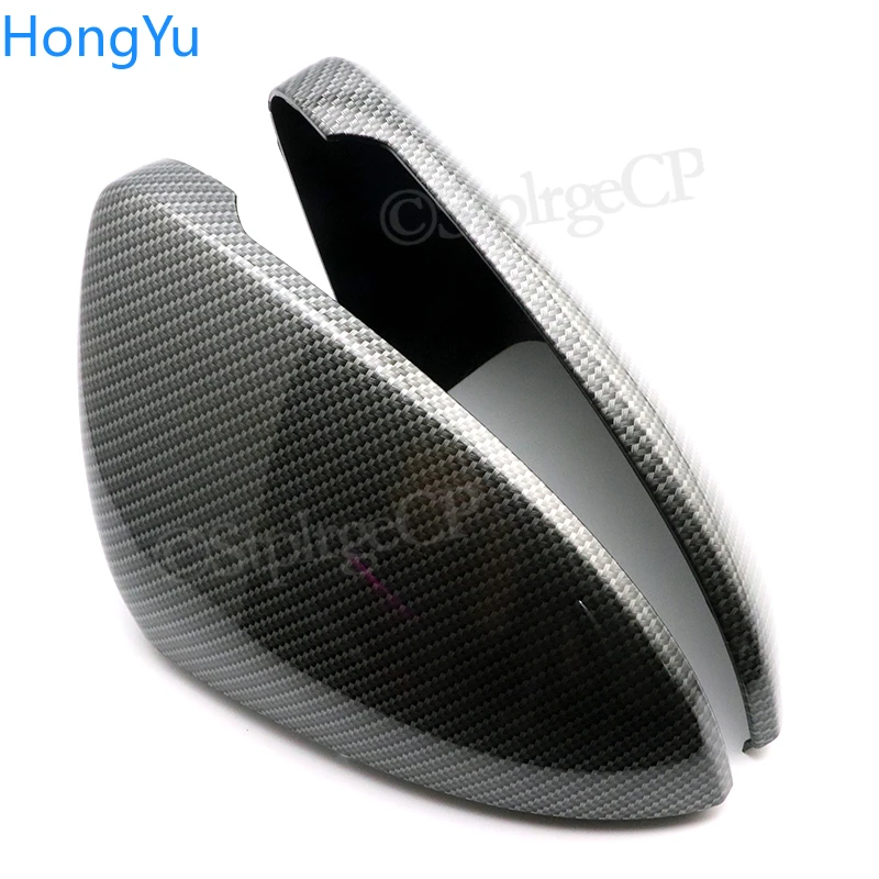 2 pieces Side Rearview Mirror Covers Caps Carbon Fiber For Volkswagen VW Golf MK7 7.5 GTI 7 Golf 7 R Touran L GTD GTE E-GOLF