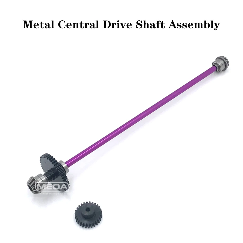 Wltoys 124018 124019 RC Car 1:12 Purple All Upgrade Metal Spare Parts 4WD C Type Seat/Central Drive Shaft Assembly/Axle/Bearing