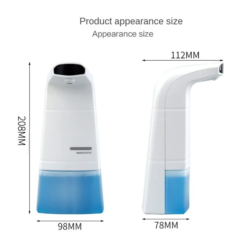 Máquina de espuma de limpeza dispensador sabão display led automático indução espuma mão lavadora sensor doméstico dispensador sabão infravermelho