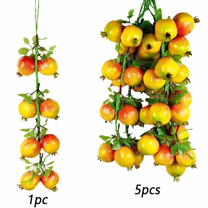 Kunstmatige simulatie voedsel groenten nep chili peper fruit druiven fotografie rekwisieten voor huisdecoratie kerst muur decor