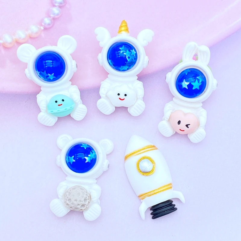 5/10pcs neue Harz gemischt Mini Space Serie flache Rückseite Cabochons Scrap booking DIY Schmuck Handwerk Dekoration Zubehör q05