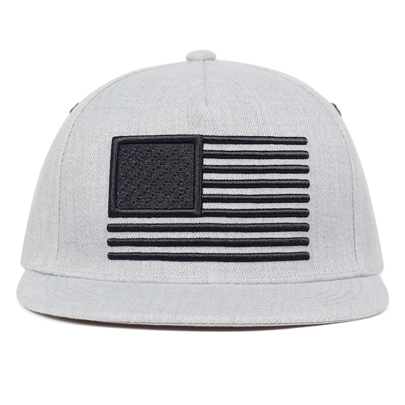 New American flag embroidery baseball cap fashion hip hop flat brim caps men and women universal peak hat trucker hats