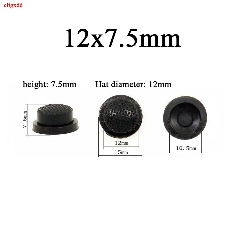 2piece 10/11/12/15mm tail switch button cover soft silicone cover LED flashlight waterproof rubber pad button switch access