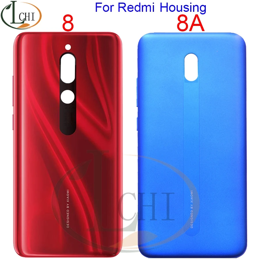 New For Redmi 8 8a Battery Cover Back Glass Panel Rear Housing case For Redmi 8A Housing 8 Back Battery Cover Door