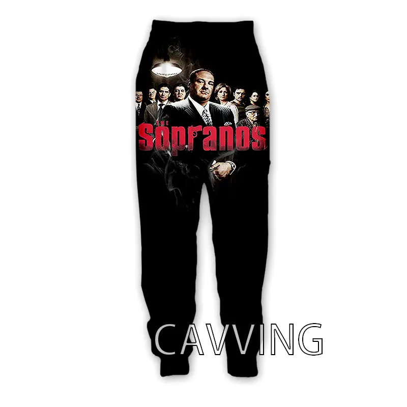 Cavving 3d impressão quente tv os sopranos calças casuais esportes sweatpants calças retas calças de jogging calças