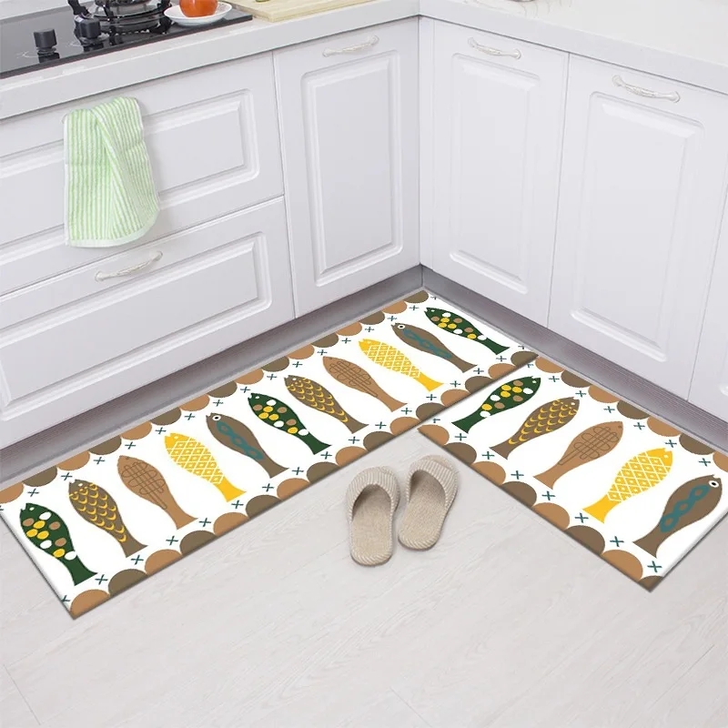 RULDGEE Prayer Pad Kitchen Mat Set Bathroom Toilet Rug Absorbent Anti-Slip Hallway Entry Door Mat Long Bedside Carpet