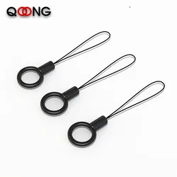 10 PCS Multifunction Key Chain Holder Black Rope Phone Lanyard Key Ring Metal Car Keychain U Disk ID Cards Keyring  Men Women